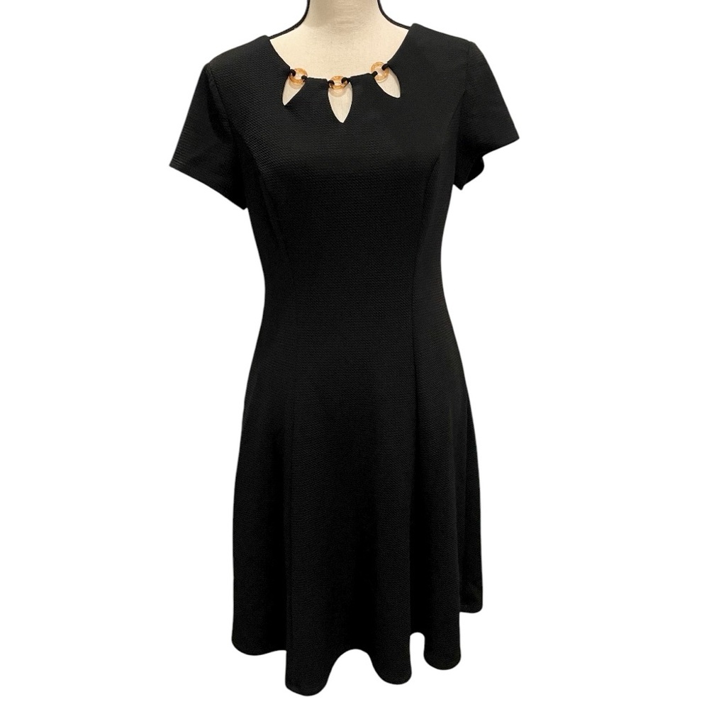 AGB Dress Fit and Flare Black Dress